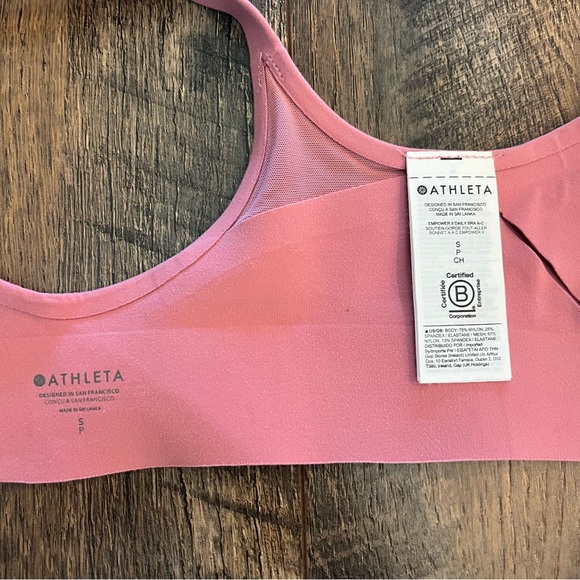 Athleta Medium Empower II Daily Zip-Up A-C Convertible Sports Bra Pink - Picture 4 of 4